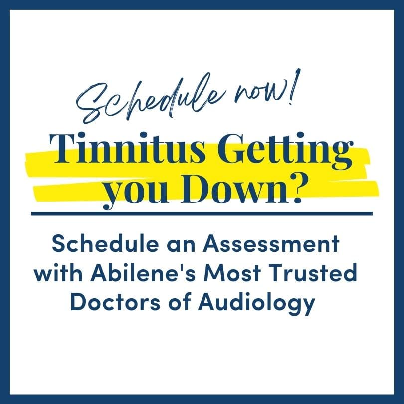 Tinnitus Getting you Down? Schedule a tinnitus appointment here.